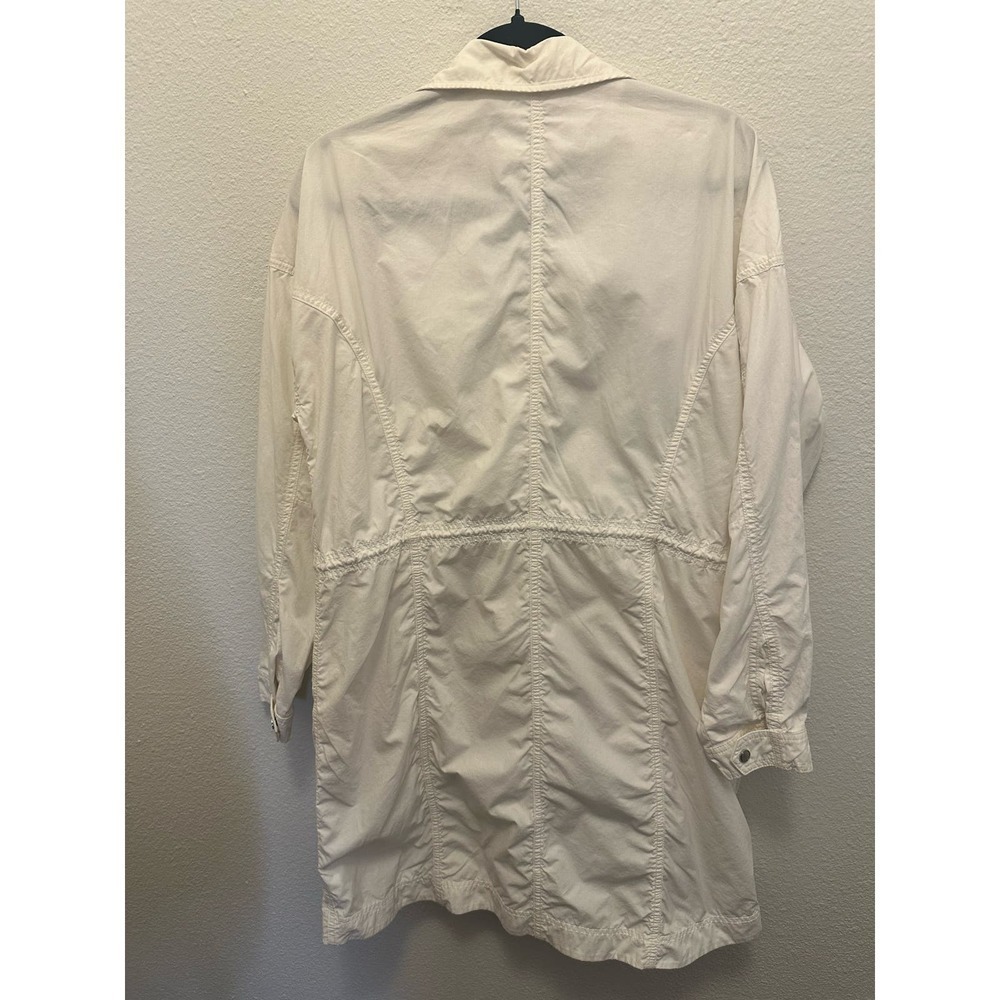 Athleta Coat, White, drawstring around middle, perfect for spring - Picture 8 of 10
